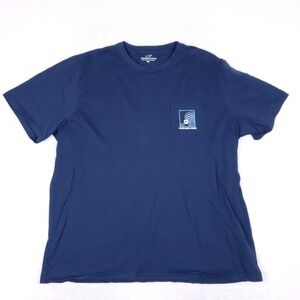 Vineyard Vines Shirt Mens XXL Lacrosse Pocket Tee Navy Blue Every Game This Good